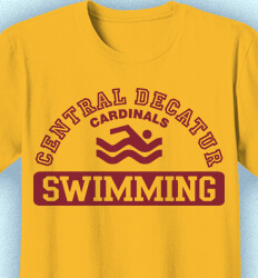 swim team shirt designs - Aloha Athletics - clas-831e9